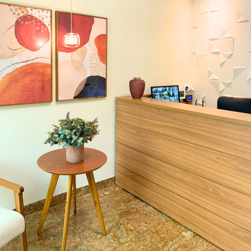 Hall social de condomínio